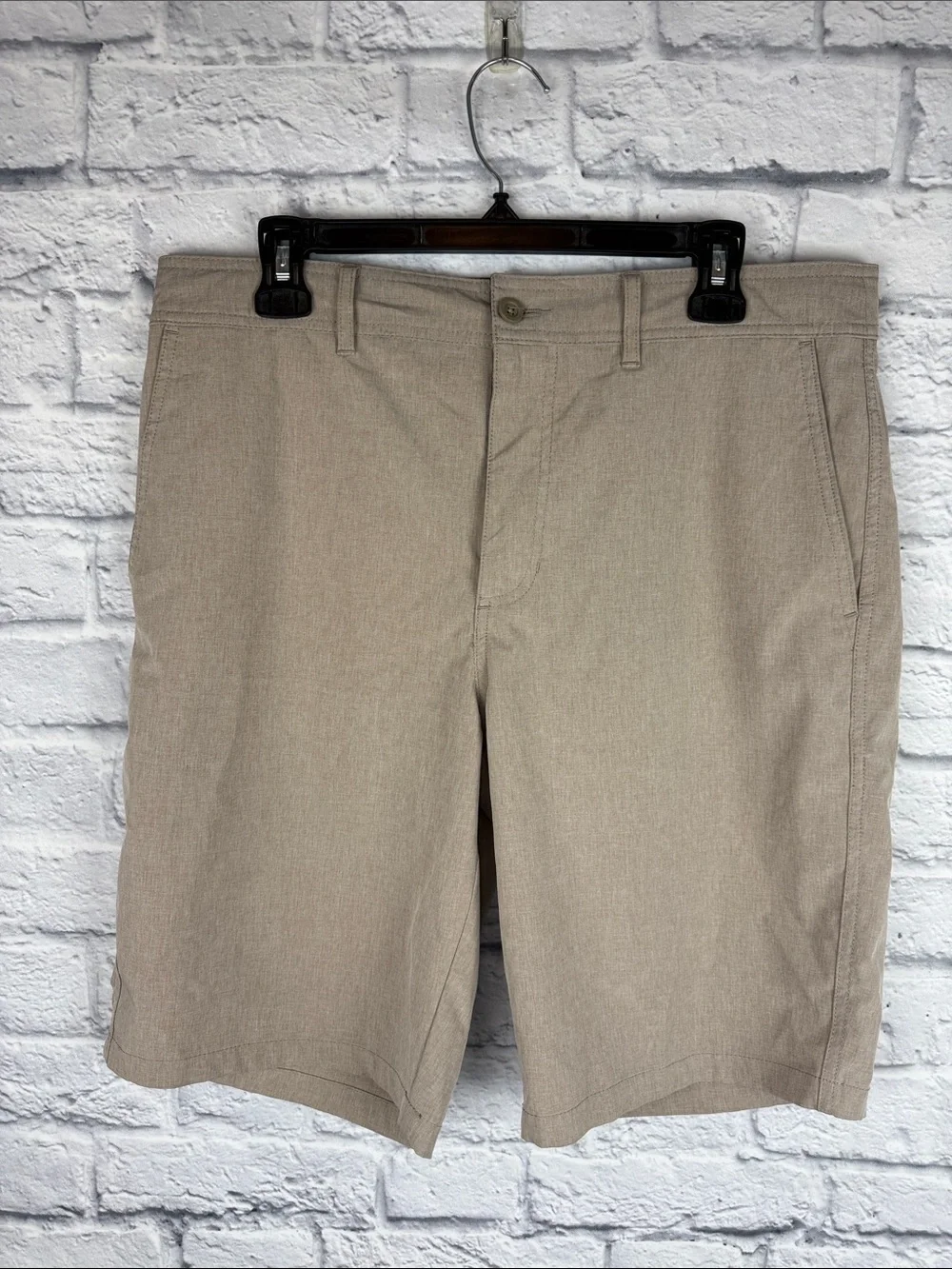 Goodfellow & Co Tan Flat-Front Shorts Swim Suit Size 33